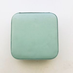 Mint Faux Leather Jewelry case